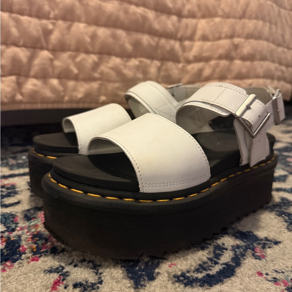 Women's White Platform Sandals
